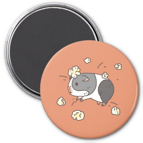 Popcorning Guinea pig Magnet