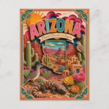 PopCut States Arizona Colorful 3D Paper Art