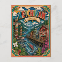 PopCut States Ketchikan Alaska Paper Art