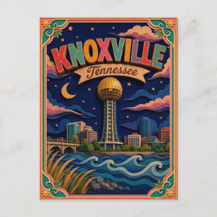 PopCut States Knoxville Tennessee Paper Art Postcard