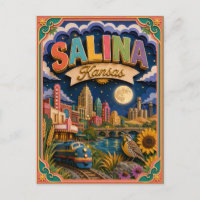 PopCut States Salina Kansas Paper Art