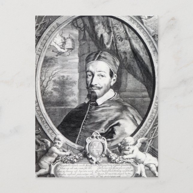 Pope Alexander VII Postcard (Front)