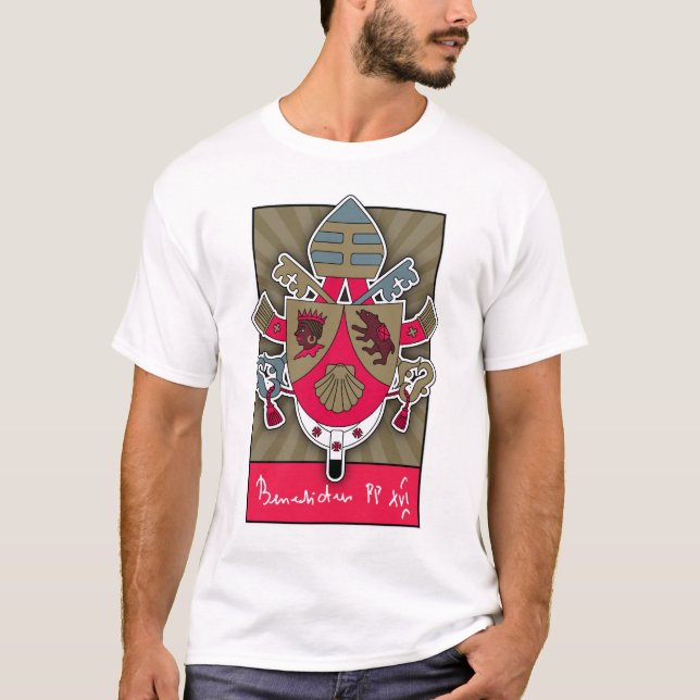 Pope Benedict Coat of Arms T-Shirt (Front)
