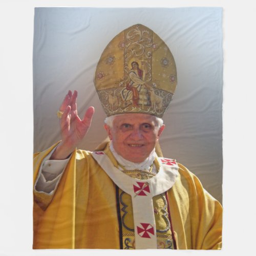 POPE BENEDICT XVI Fleece Blanket