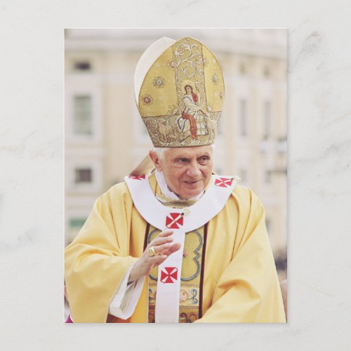Pope Benedict XVI Holiday Postcard