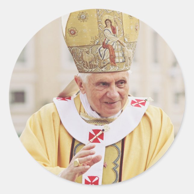 Pope Benedict XVI The Teacher of Truth Classic Round Sticker (Front)