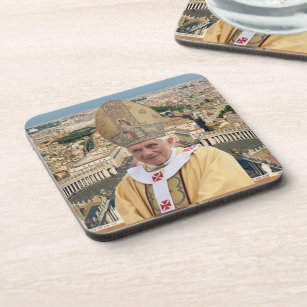 Pope Benedict XVI with the Vatican City Coaster