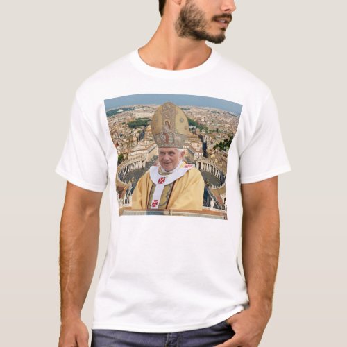 Pope Benedict XVI with the Vatican City T_Shirt