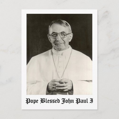 Pope Blessed John Paul I Postcard