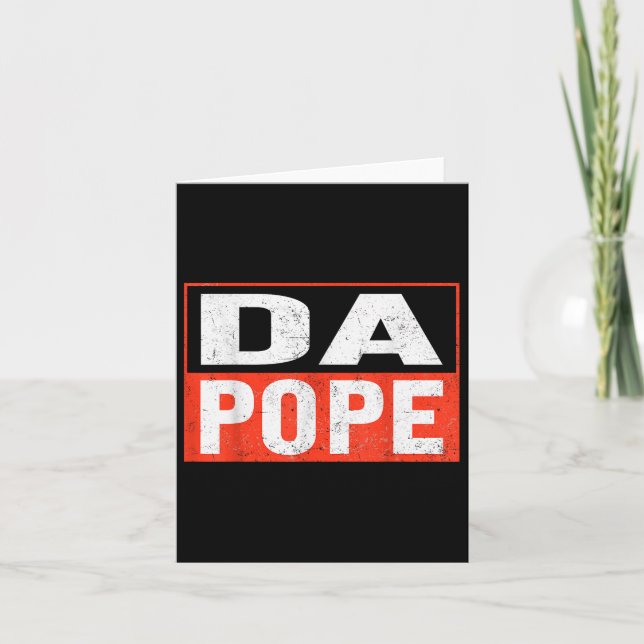 Pope Bobby Chicago Shirt – Funny Da Pope Catholic  Card (Front)