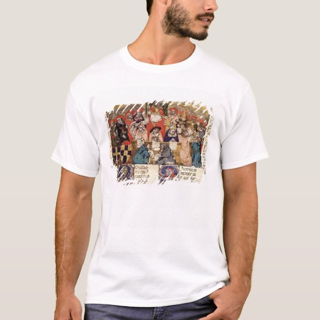 Pope Boniface VIII  presiding over a T-Shirt (Front)