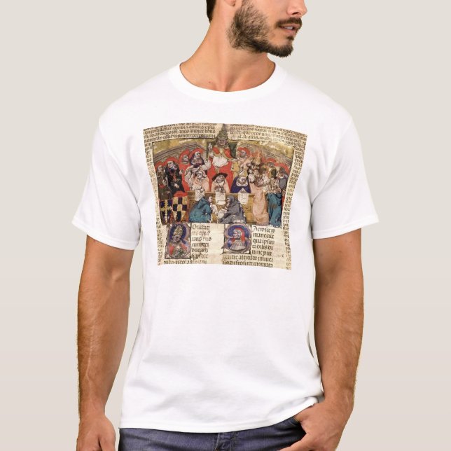 Pope Boniface VIII  presiding over a T-Shirt (Front)