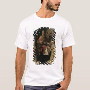 Pope Clement VIII blessing Carmelite Nuns (oil on T-Shirt
