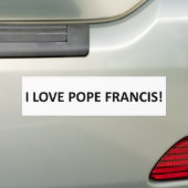 Pope Francis Bumper Sticker | Zazzle