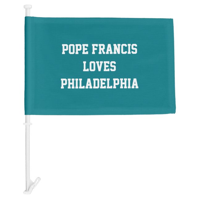 Pope Francis Philadelphia Car Flag (Front)