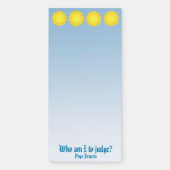 Pope Francis Quotation Magnetic Fridge Notepad (Front)