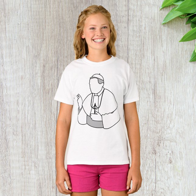 Pope Girls T-Shirt (Creator Uploaded)