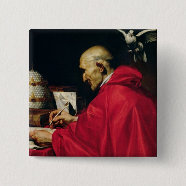Pope Gregory the Great Button (Front)