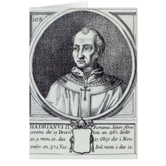 Pope Hadrian II Cards (Front)