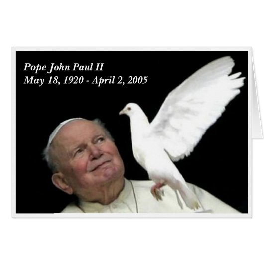 Pope John Paul II Cards (Front Horizontal)