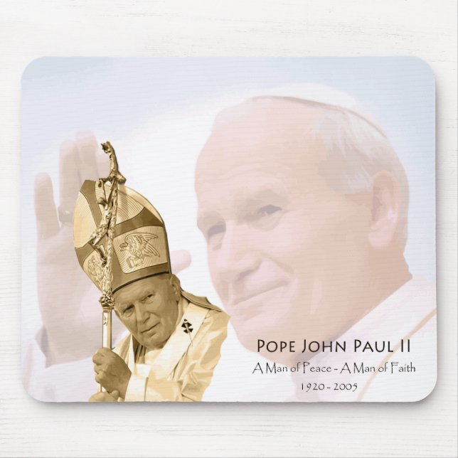 Pope John Paul II Collage Mousepad (Front)