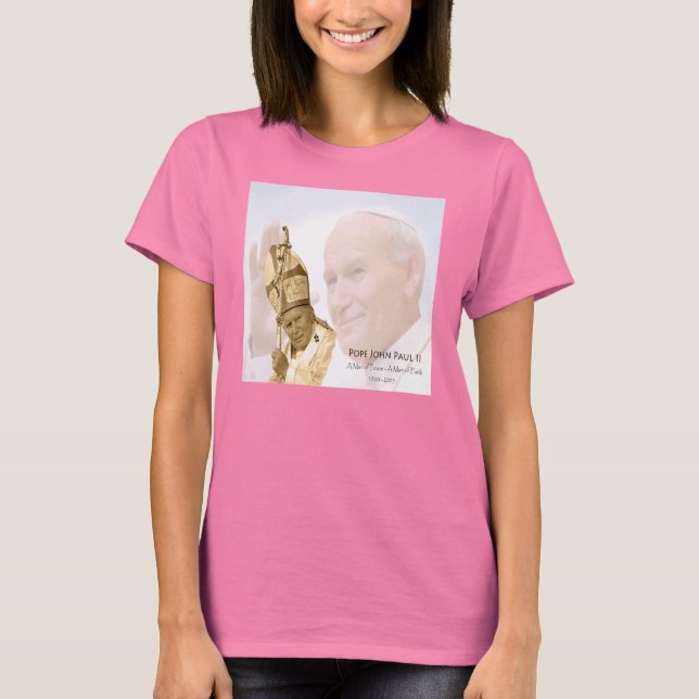 Pope John Paul II Collage T-Shirt (Front)