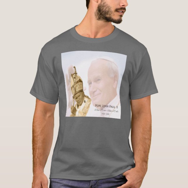 Pope John Paul II Collage T-Shirt - Mens (Front)