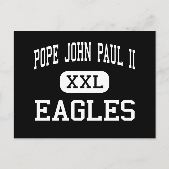 Pope John Paul II - Eagles - High - Boca Raton Postcard (Front)