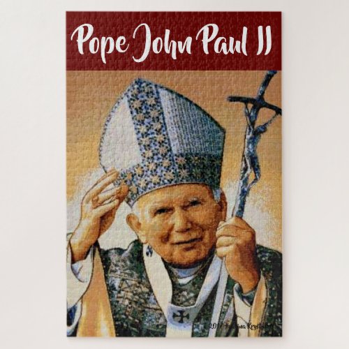 Pope John Paul II JIGSAW PUZZLETHE POLISH POPE Jigsaw Puzzle