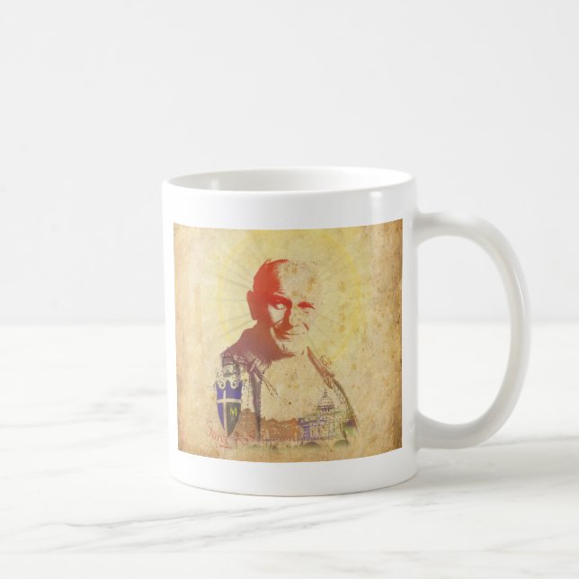 Pope John Paul II Papal Crest Coffee Mug (Right)
