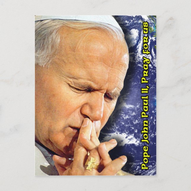 Pope John Paul II Prayer Beatification Card (Front)