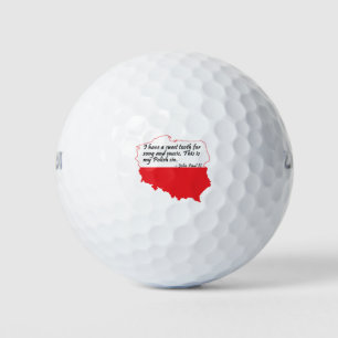Pope John Paul II Quote Golf Balls