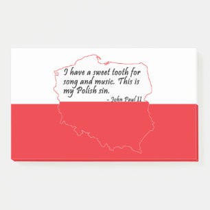Pope John Paul II Quote Post-it Notes