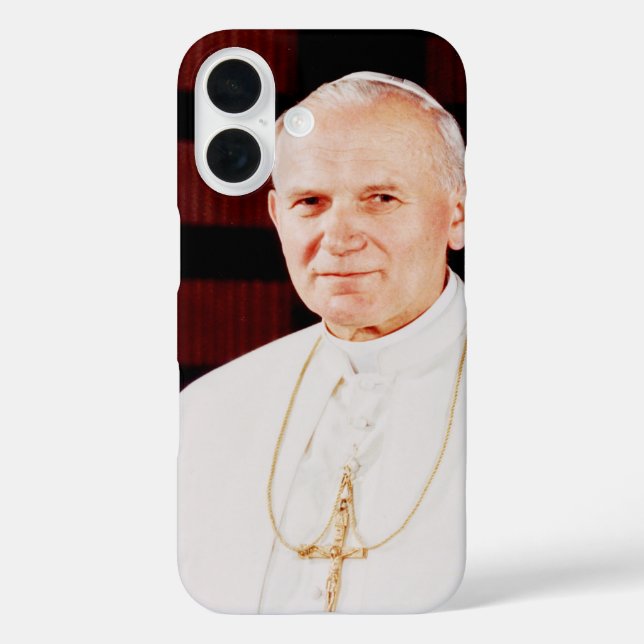 Pope John Paul II Silver Plated Necklace Case-Mate iPhone Case (Back)