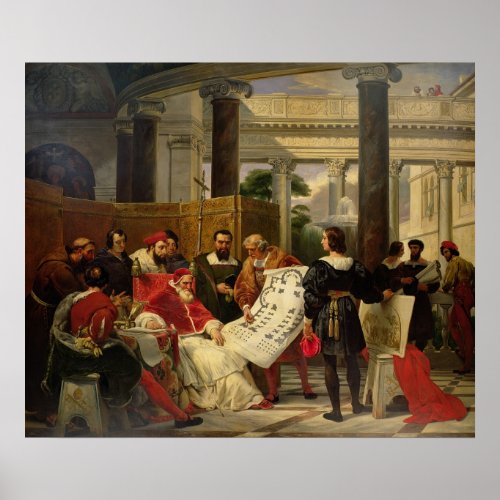 Pope Julius II ordering Bramante Poster