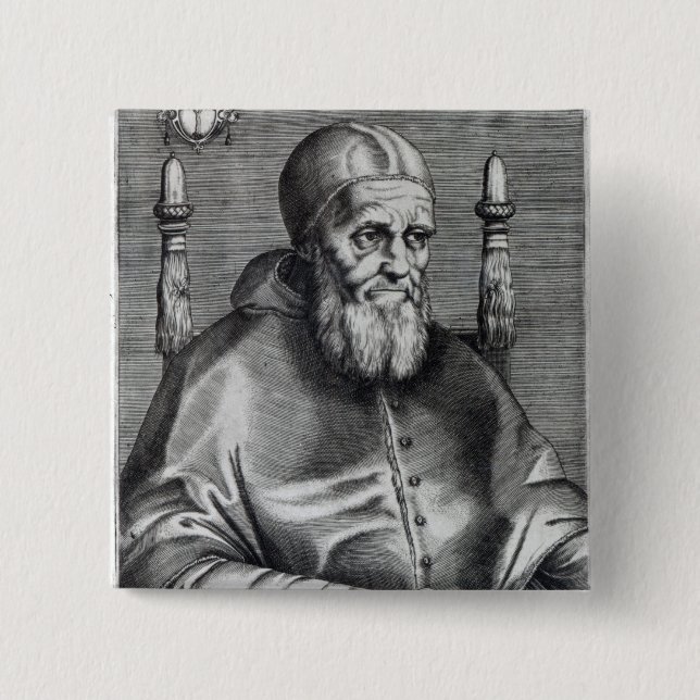 Pope Julius II Pinback Button (Front)