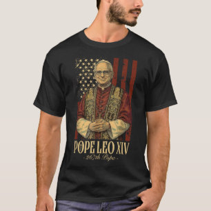 Pope Leo And America Us Pope Leo Xiv  T-Shirt