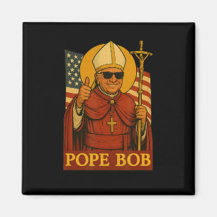 Pope Leo Pope Bob First American Pope Vintage Papa Magnet