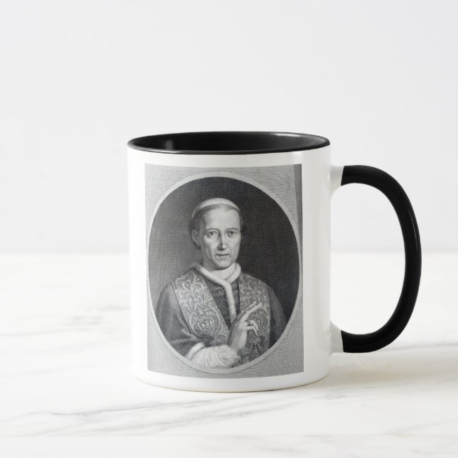 Pope Leo XII, engraved by Raffaele Persichini Mug (Right)