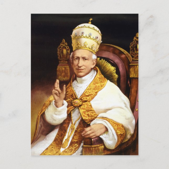 Pope Leo XIII Postcard (Front)