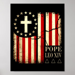 Pope Leo Xiv Catholic Church Christian Faith Pope Poster