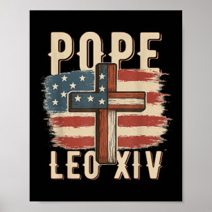 Pope Leo Xiv Catholic Church Christian Faith Pope  Poster