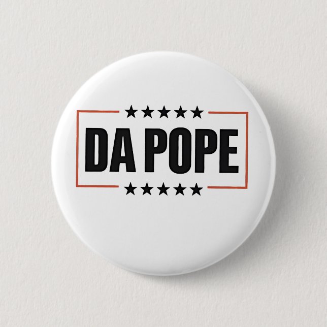  Pope Leo XIV Christian Church Da Pope  Button (Front)