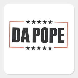  Pope Leo XIV Christian Church Da Pope  Square Sticker