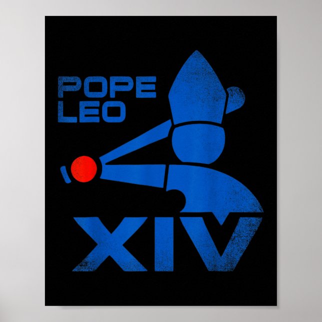 Pope Leo Xiv Da Pope Pope Leo 14 Baseball  Poster (Front)