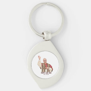 Pope Leo XIV Est 2025 Commemorative Keychain