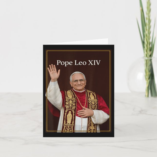 Pope Leo Xiv - God Bless Pope Leo Xiv Shirt  Card (Front)