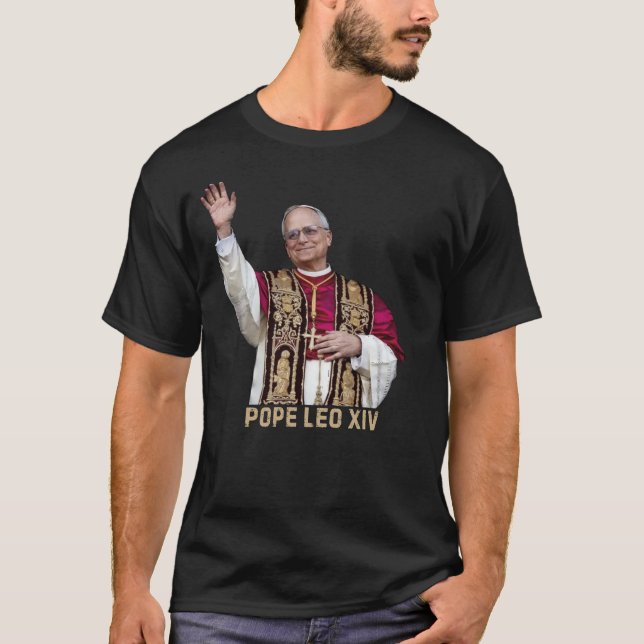 Pope Leo XIV, Historic First American Pope T-Shirt (Front)
