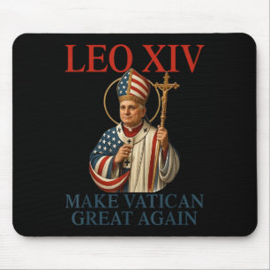 Pope Leo Xiv Make Vatican Great Again Catholic Chu Mouse Pad