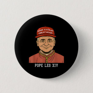 Pope Leo Xiv Make Vatican Great Again Christianity Button